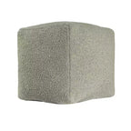 HomeRoots 18 Sage Boucle Pouf Ottoman