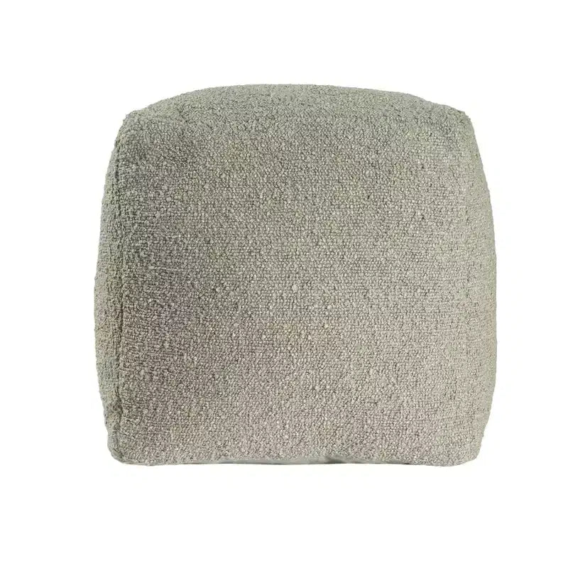 HomeRoots Pouf Ottomano in Bouclé Salvia da 18 Pollici
