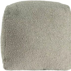 HomeRoots Pouf Ottomano in Bouclé Salvia da 18 Pollici