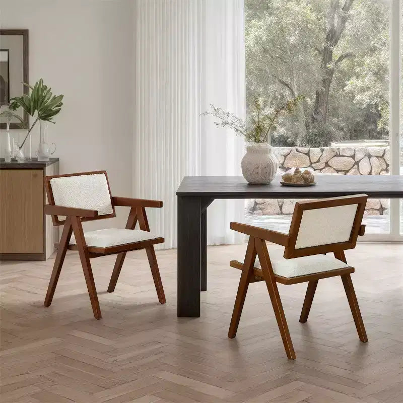 Art Leon Set di 2 sedie da pranzo moderniste ispirate alle sedie Capitol Complex
