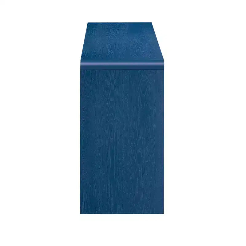 Consolle Rustica Luxystar con 3 Cassetti Scanalati, Impiallacciatura in Legno Massello e Venatura Naturale per Soggiorno, Ingresso