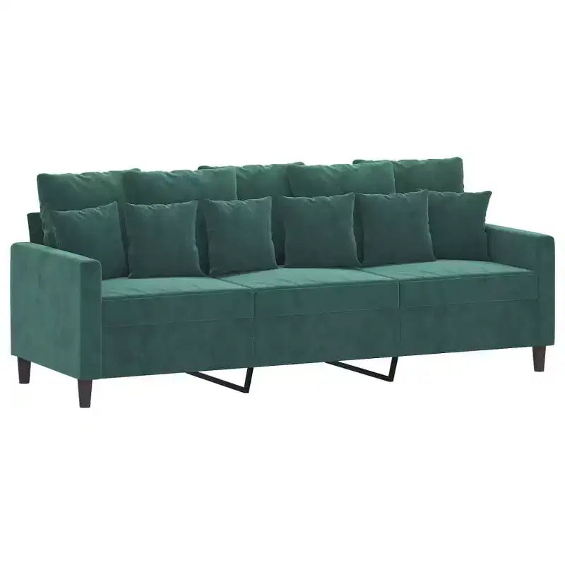vidaXL Set Divani con Cuscini Divano Poltrona per Soggiorno 3 pz Velluto
