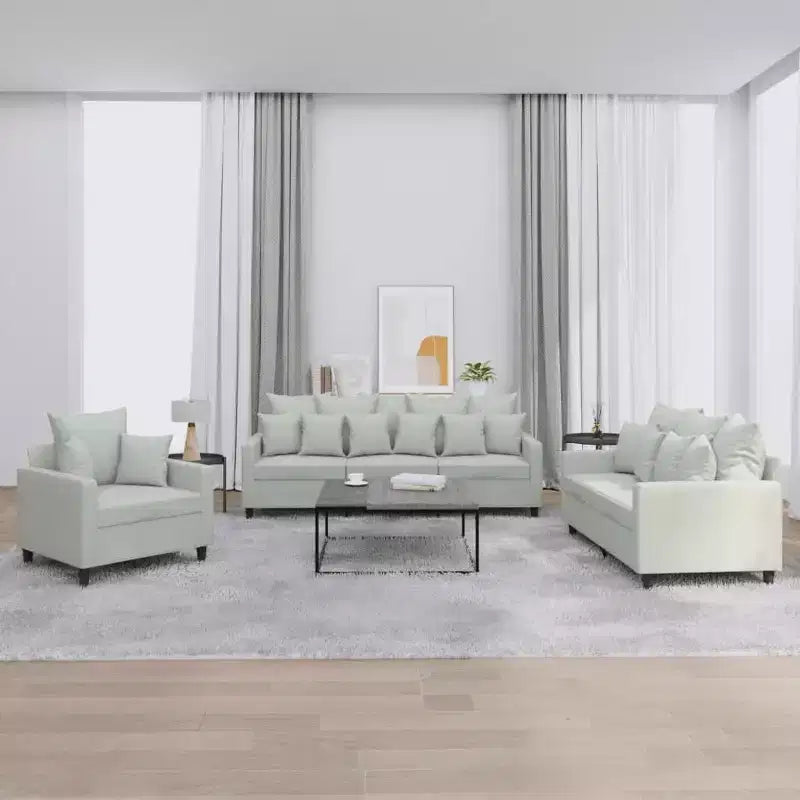 vidaXL Set Divani con Cuscini Divano Poltrona per Soggiorno 3 pz Velluto