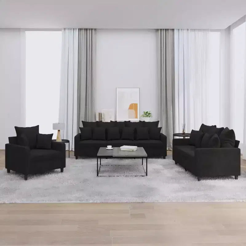vidaXL Set Divani con Cuscini Divano Poltrona per Soggiorno 3 pz Velluto