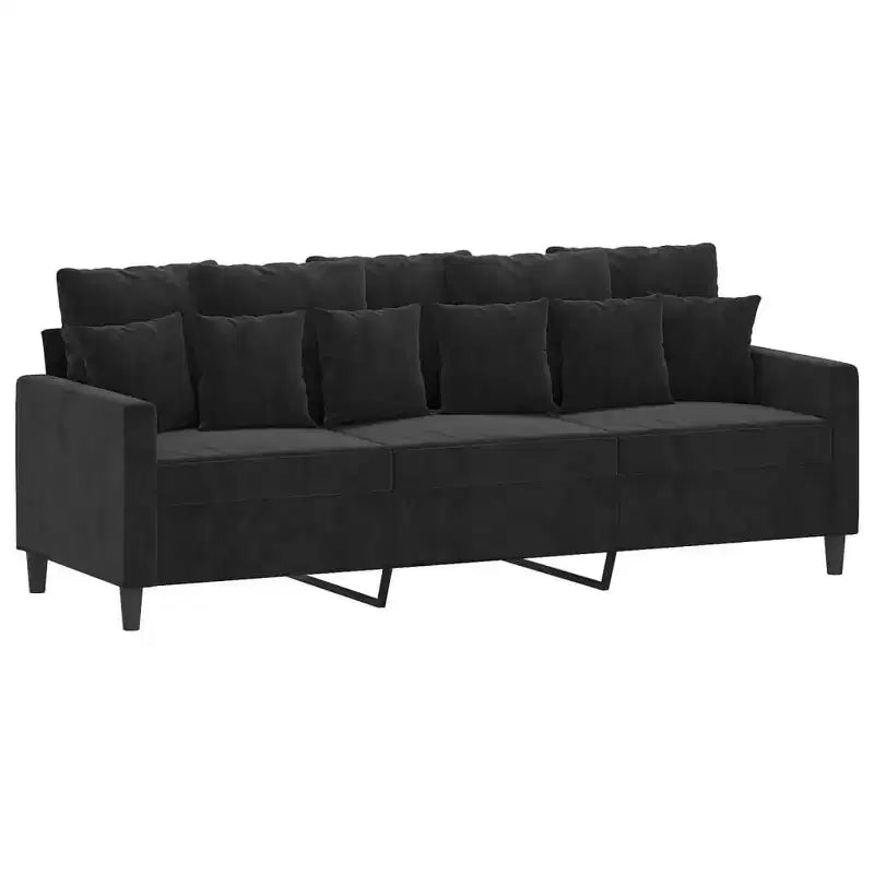 vidaXL Set Divani con Cuscini Divano Poltrona per Soggiorno 3 pz Velluto