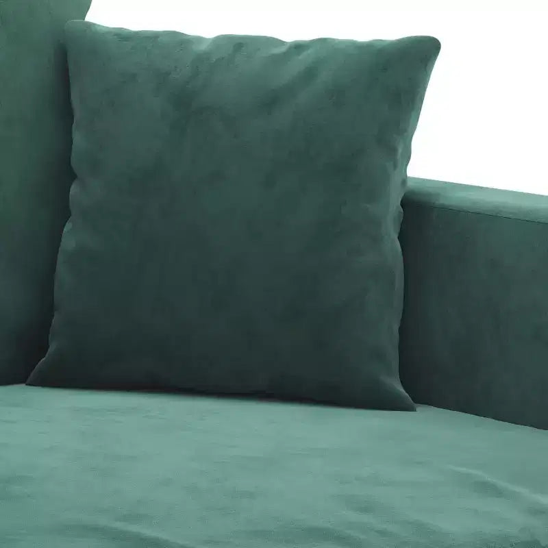vidaXL Divano a 2 Posti Verde Scuro 120 cm Velluto