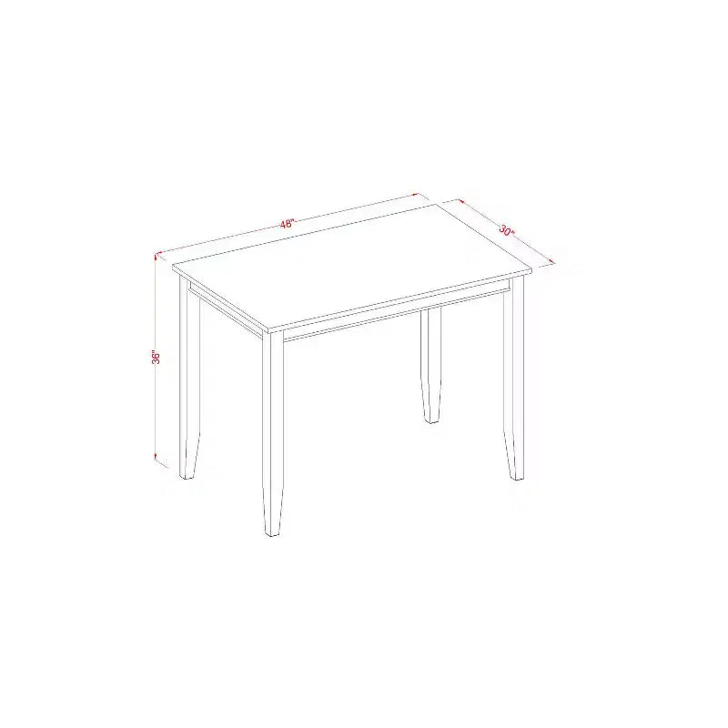 Set Tavolo Alto con Sedie - Set da Pranzo/Bar Moderno - Finitura Mogano - Set da 5 Pezzi