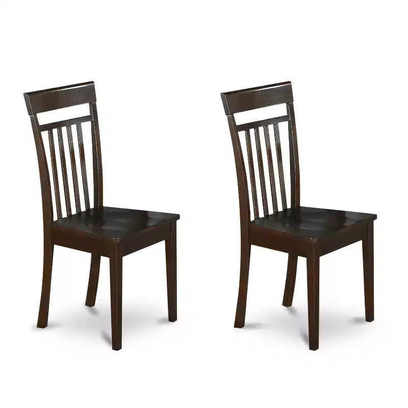 Set dinette da 7 pezzi - Tavolo con prolunga a farfalla e 6 sedie in legno - Set per cucina e sala da pranzo - Finitura color cappuccino
