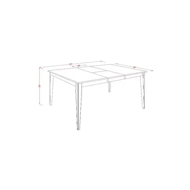 Set dinette da 7 pezzi - Tavolo con prolunga a farfalla e 6 sedie in legno - Set per cucina e sala da pranzo - Finitura color cappuccino