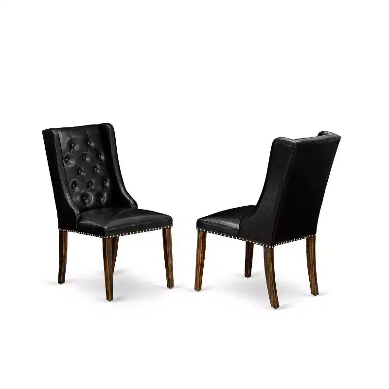 Set da Pranzo 7 Pezzi in Legno Massello Top con Bottoni Tappezzati Multi-Colore HomeStock – 4 Posti a Sedere