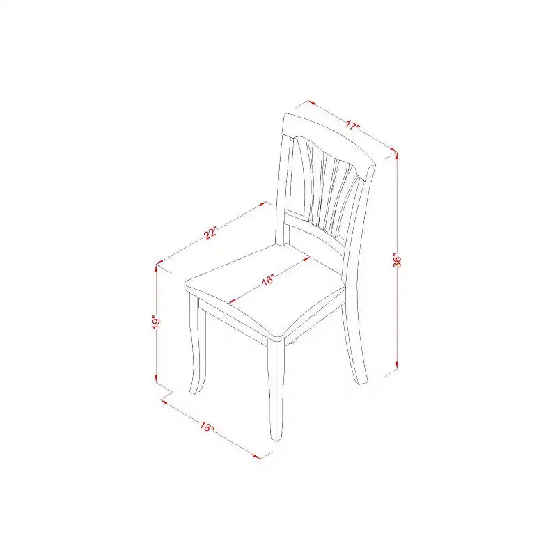 HomeStock Set da Pranzo 3 Pezzi con Finitura Nera e Piano in Legno Massello - 4 Posti a Sedere