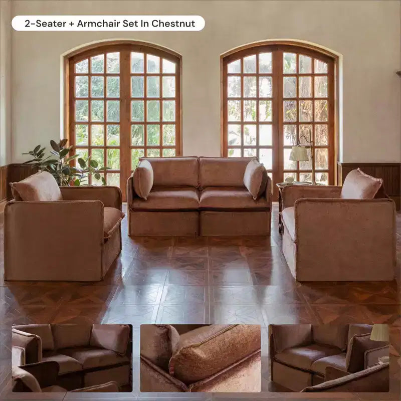 Pouf modulare lavabile Anabei | Seduta Memorix+