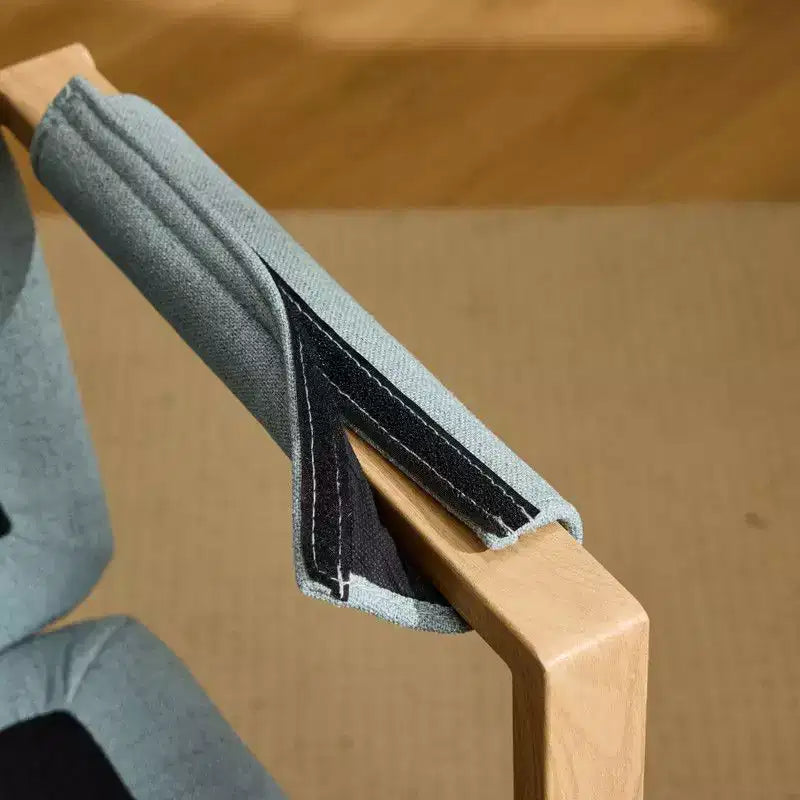 Poltrona imbottita moderna Karl - Sedia ergonomica da ufficio con altezza regolabile, ruote girevoli a 360°, sedia da trucco e accentata