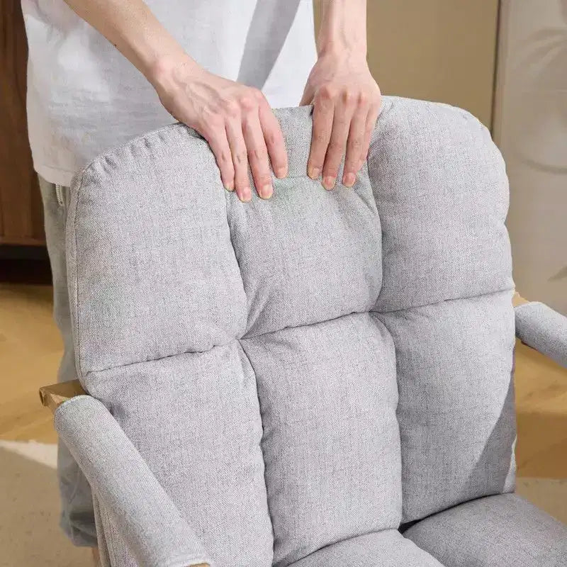 Poltrona imbottita moderna Karl - Sedia ergonomica da ufficio con altezza regolabile, ruote girevoli a 360°, sedia da trucco e accentata