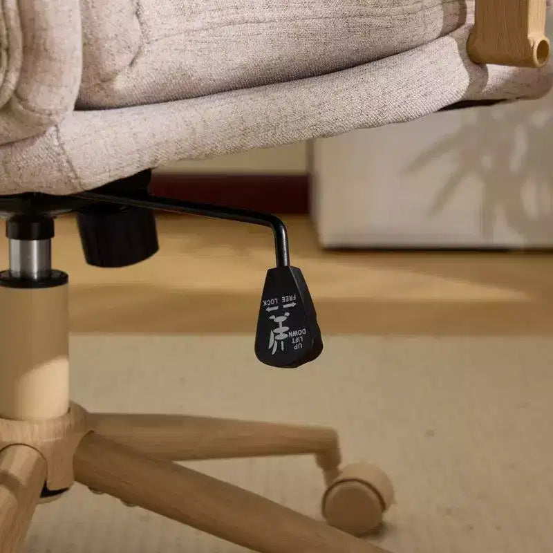 Poltrona imbottita moderna Karl - Sedia ergonomica da ufficio con altezza regolabile, ruote girevoli a 360°, sedia da trucco e accentata